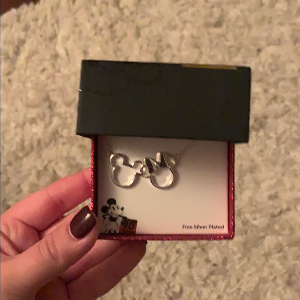 Mickey and Minnie Infinity Necklace